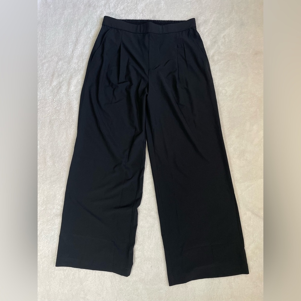 Lou & Grey L Black Wide Leg Pants